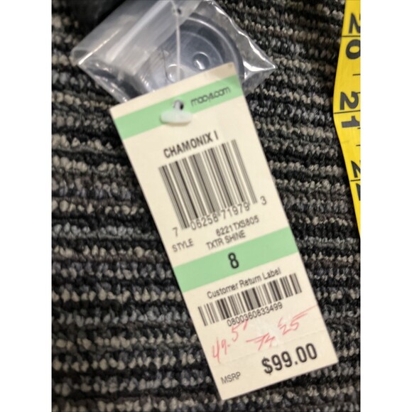 STYLE & CO Women’s Shiny Finish Lined Button Front Swing Jacket Black Size 8 - Picture 11 of 12